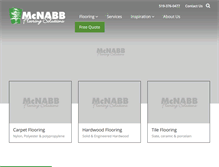 Tablet Screenshot of mcnabbflooringsolutions.com